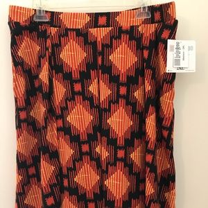Aztec print Lularoe knee length Madison skirt